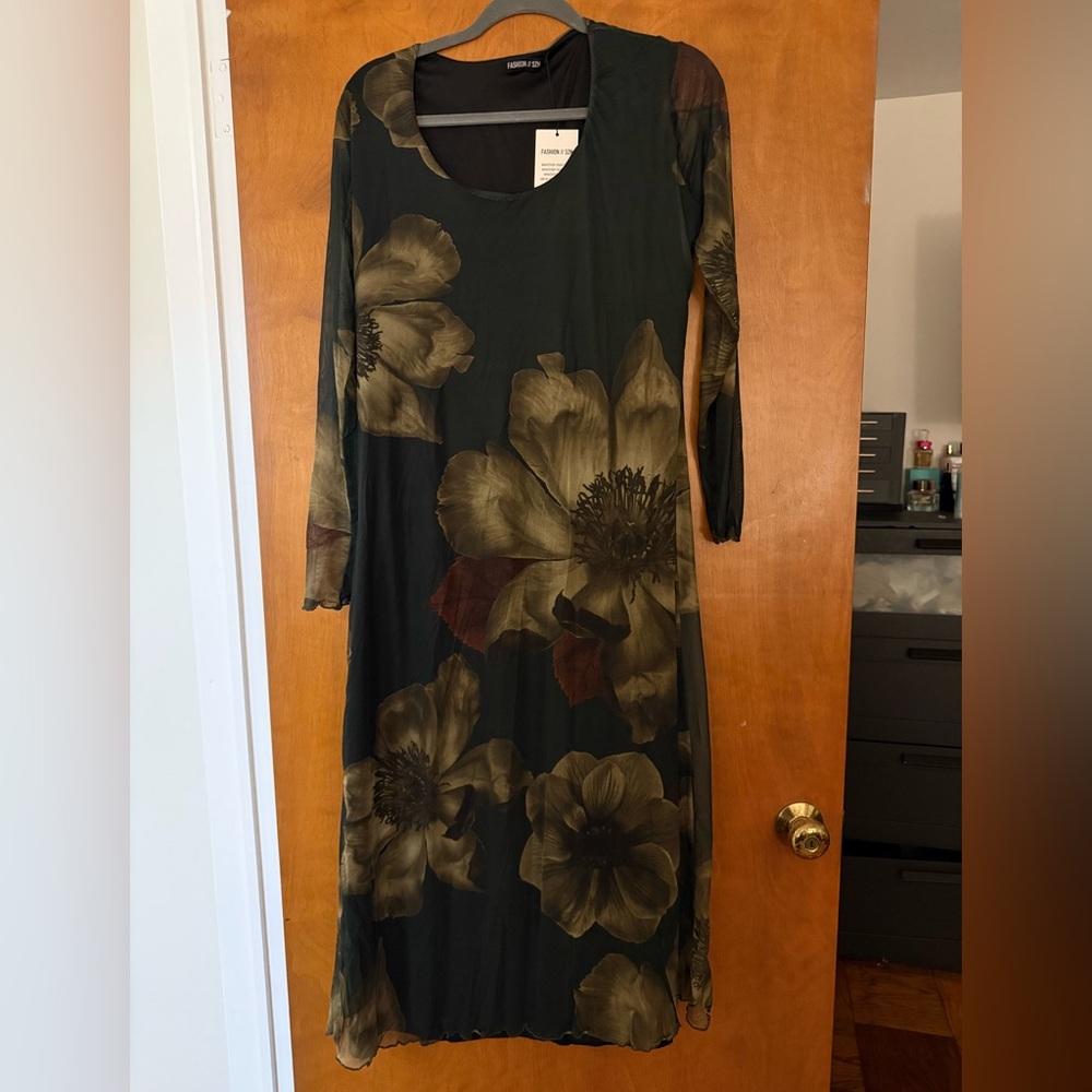 Floral Long Sleeve Dress